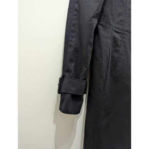 ZARA Black Trench Coat Women's Size M - Picture 3 of 16